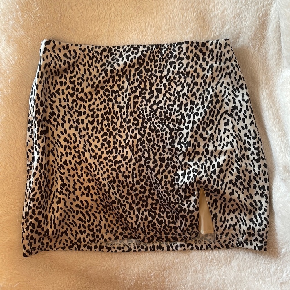 cheetah print mini skirt